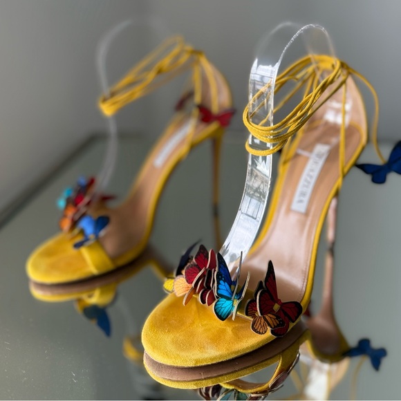 Aquazzura 105mm Papillon Sandals $995 38.5 - Picture 9 of 16